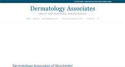 Desktop Screenshot of dermatology-assoc.com