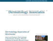 Tablet Screenshot of dermatology-assoc.com